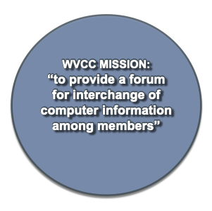 WVCC Mission to provide a forum for interchange of computer information among members.